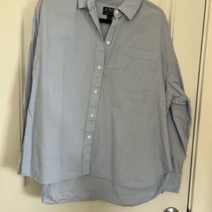 J. Crew womens oversized Sky Blue Casual Shirt